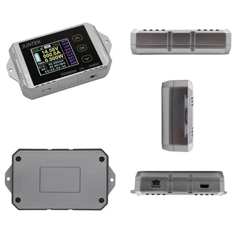 Тестер за батерии VAT4300 Безжичен амперметър Волтметър тестер Електрически мониторинг на капацитета на батерията Кулонов брояч с цветен екран