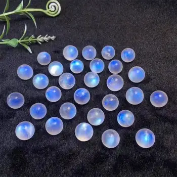 5pcs Естествен син лунен камък малка сфера кристал DIY темперамент висулка лечебни бижута скъпоценен камък колекция 11-13mm