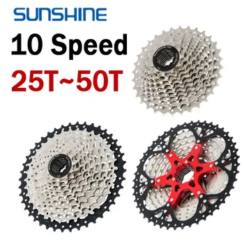 Sunshine 10V свободен ход MTB 10 скорост зъбно колело 25T 28T 32T пътен велосипед маховик 10S K7 планински велосипед касета за Shimano M4100