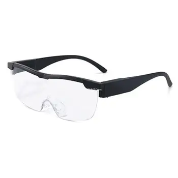 Очила с 2 светодиодна лупа Очила Нощен четец Рамка Dropship