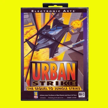 UrbanStrike MD Game Card 16 Bit USA Cover за Sega Megadrive Genesis Video Game Console Cartridge