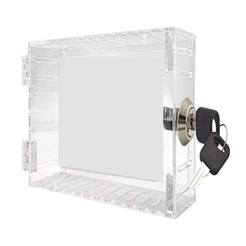 1 PCS термостат заключване кутия термостат капак с заключване кутия предпазител с ключ универсален ABS за термостат на стената У дома