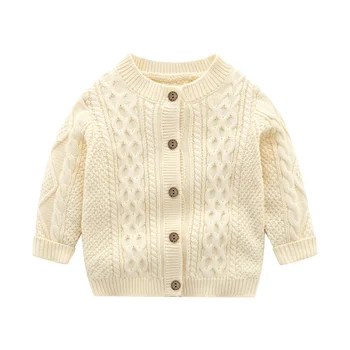 Baby Boy плетен пуловер Топ бебе момчета облекло жилетка пролет есен плетене пуловери палто дрехи