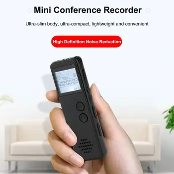 1 Комплект 32/16/4/8GB Малък гласов рекордер Мини удобен ABS шум Намаляване на звука Рекордер за срещи Професионален диктофон за офис