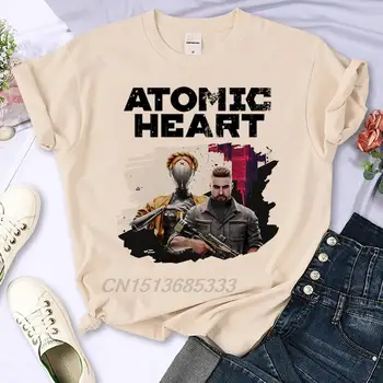 Cult Music Sing Along Women Fashion Printed T-shirts Atomic Heart Retro Cotton Tee Shirt Home Is Where My Poodle Vintage TShirts