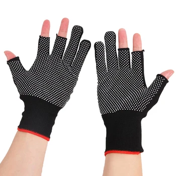 Неплъзгащи се сензорни екранни найлонови ръкавици Мъже Жени Летни Открит Езда Спорт Фитнес Дишащи Слънцезащитни ръкавици с половин пръст