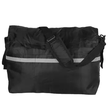 Черна отразяваща лента полиестерни чанти за инвалидни колички с единична презрамка за пациент