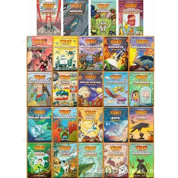 English Science Comics Изследване и познание на децата STEM Природонаучна популяризация 24 Книги