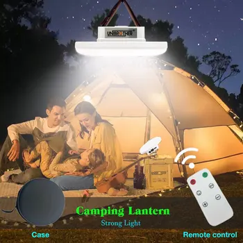 13500mAh дистанционно управление LED акумулаторна къмпинг фенер магнит силна светлина преносими фенери палатка светлини с случай чанта