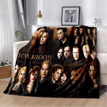 The Twilight Saga Soft Plush Sofa Bed Throwing Cartoon Picnic Blankets Modern Flannel Blanket Cover Gedruckt Bettdecke Geschenk