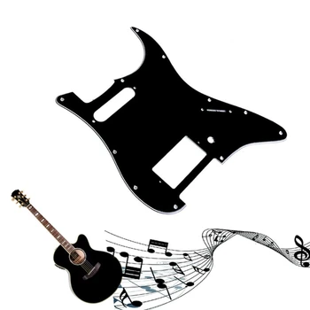 3 Ply черна китара Pickguard за Fender Single Strat Humbucker
