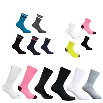 Нов 4 стил удобни дишащи пътни чорапи за велосипеди Мъже жени нови чорапи за колоездене Calcetines Ciclismo компресия състезания