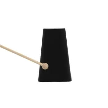 6-инчов Cowbell Hand-held Holeless Cow Bell Drum Percussion Instrument Kit Band Practice Accompaniment Bell