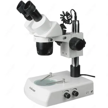 Widefield стерео микроскоп--AmScope доставя 5X-10X-15X-30X Super Widefield стерео микроскоп w / Топ & Долни светлини