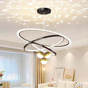 Модерен декор led светлини висулка светлина лампи за хол полилеи за трапезария таван висящи светлина вътрешно осветление