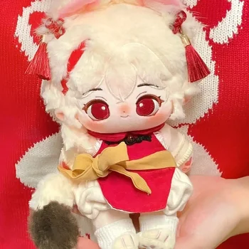 20cm прекрасен аниме Genshin въздействие Kaedehara Kazuha атрибути плюшени памук dollbody косплей игра обличане Plushie подарък