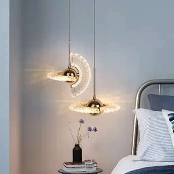 Nordic НЛО нощен полилей Creative вътрешно осветление спалня ресторант бар брояч въртящи таванско помещение дома декор висящи лампи