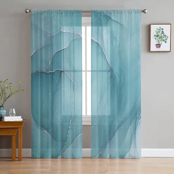 мраморен ахат летни завеси за хол прозрачен тюл прозорец завеса спалня декор завеса завеса