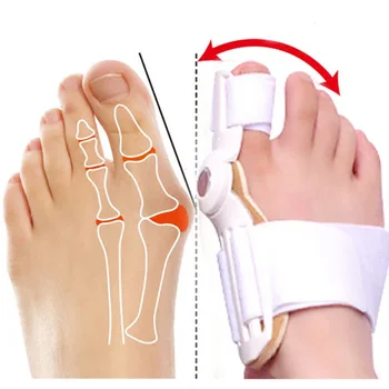 1pair Big Toe сепаратор кост коректор изправяне силиконов гел крак пръсти протектор Bunion регулатор крака масажор грижа инструмент