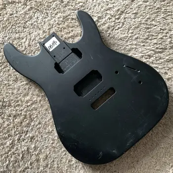 черен цвят единична ролка електрическа китара тяло 2 Humbucker пикапи по поръчка за DIY и замени DB591